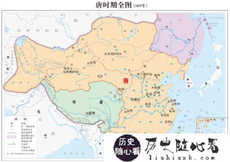 唐朝的疆域是怎么分布的？唐朝疆域面积演变图