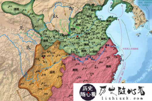 三国时期哪个国家领土最大?三国版图对比