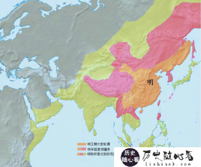 明朝地图：明朝的疆域扩张图