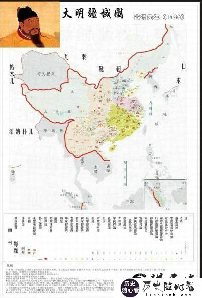 明朝地图：明朝的疆域扩张图
