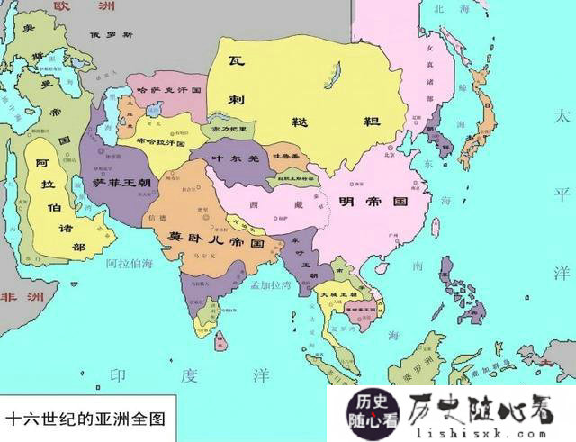 明朝地图：明朝的疆域扩张图