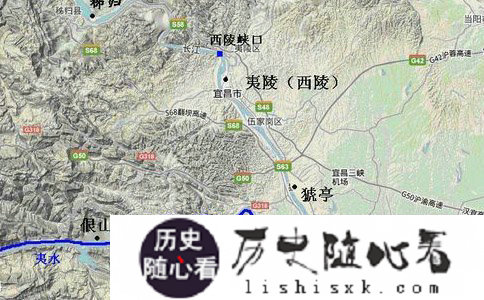 刘备伐吴的路线图