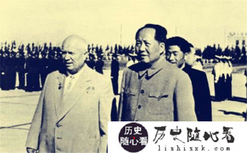赫鲁晓夫、毛主席合照