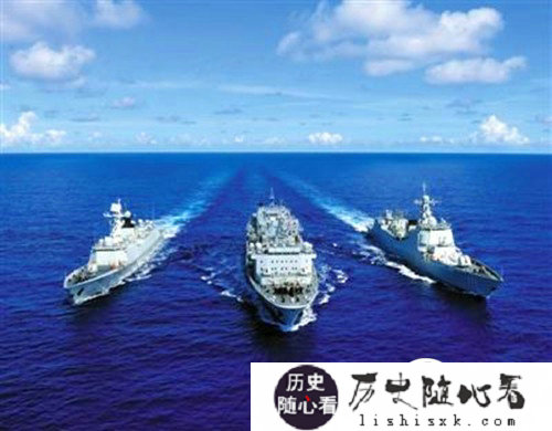 环太军演中美新舰在关岛会合 一同驶向夏威夷_环太军演
