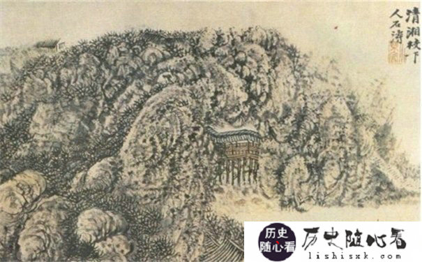 石涛山水画图片