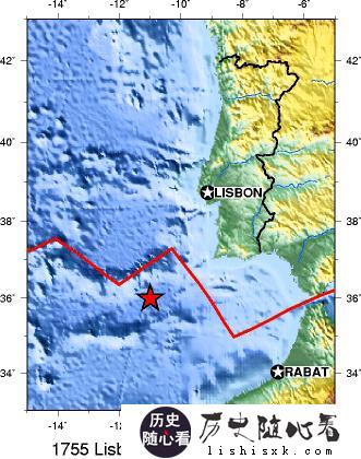1755年11月1日葡萄牙首都里斯本发生大地震