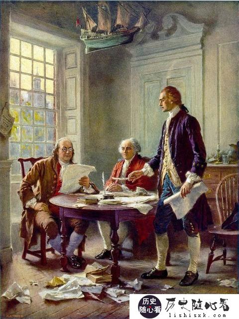 1776年7月4日，在费城正式通过《独立宣言》