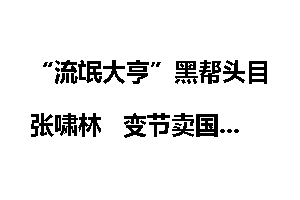 “流氓大亨”黑帮头目张啸林   变节卖国报应不爽