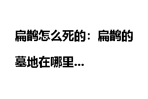扁鹊怎么死的：扁鹊的墓地在哪里